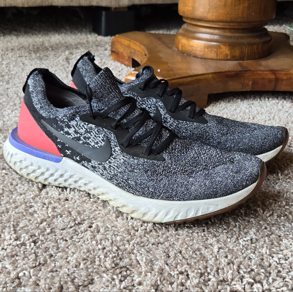 Epic React Flyknit Black Red Orbit